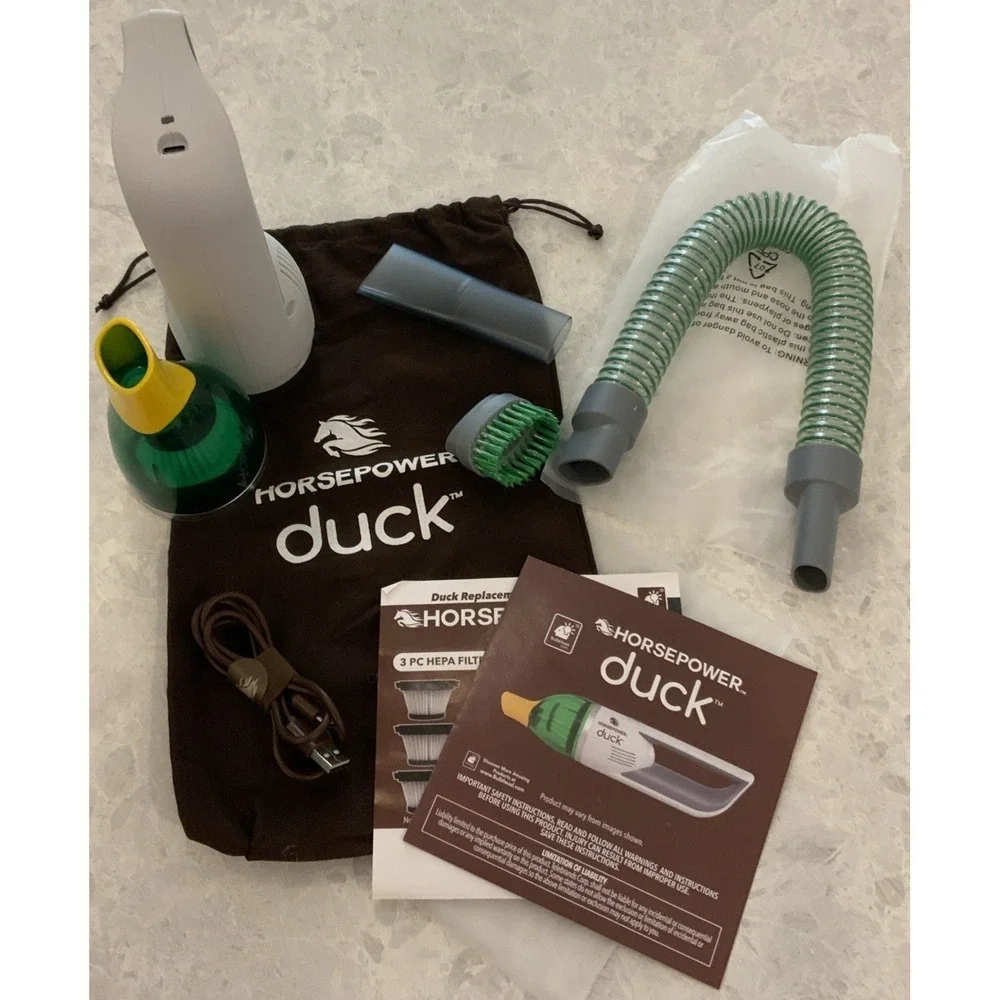 Horsepower Duck Cordless Ultra-Compact Portable Vacuum - R1-4824 - NEW